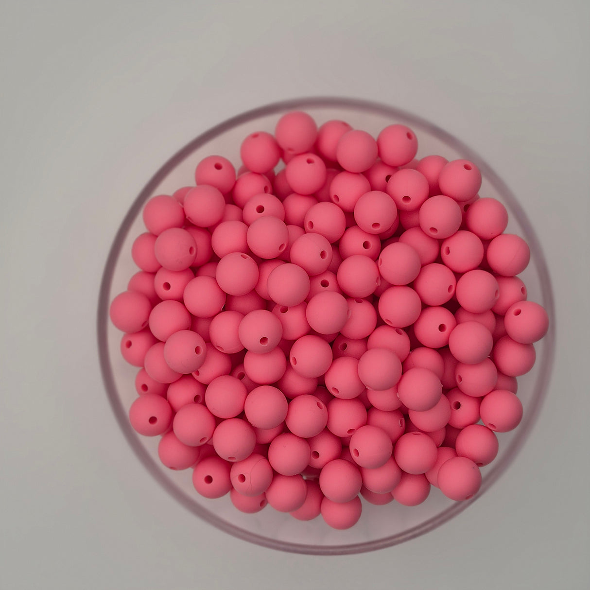 Strawberry Milkshake 9mm Solid Silicone Beads