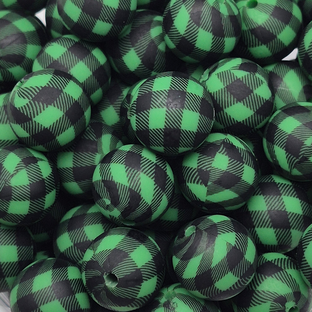 Green Lumber Luxe 15mm Silicone Bead