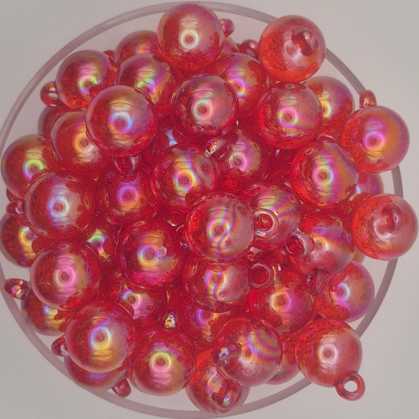 Cherry Fizz Acrylic Bauble Beads
