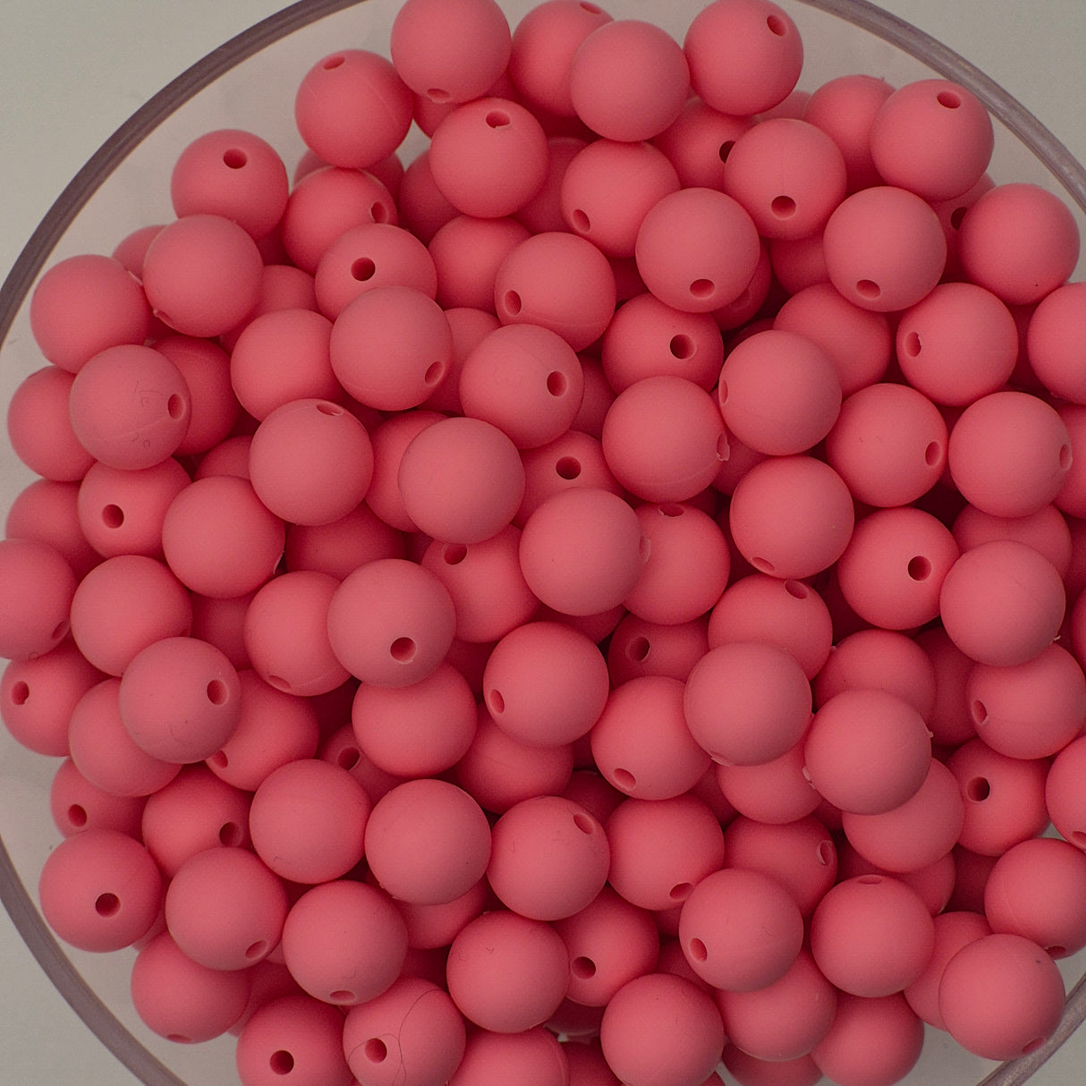 Strawberry Milkshake 9mm Solid Silicone Beads