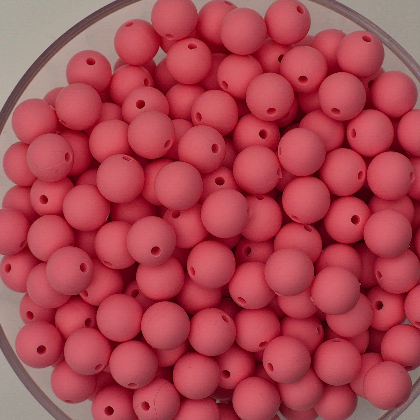 Strawberry Milkshake 9mm Solid Silicone Beads