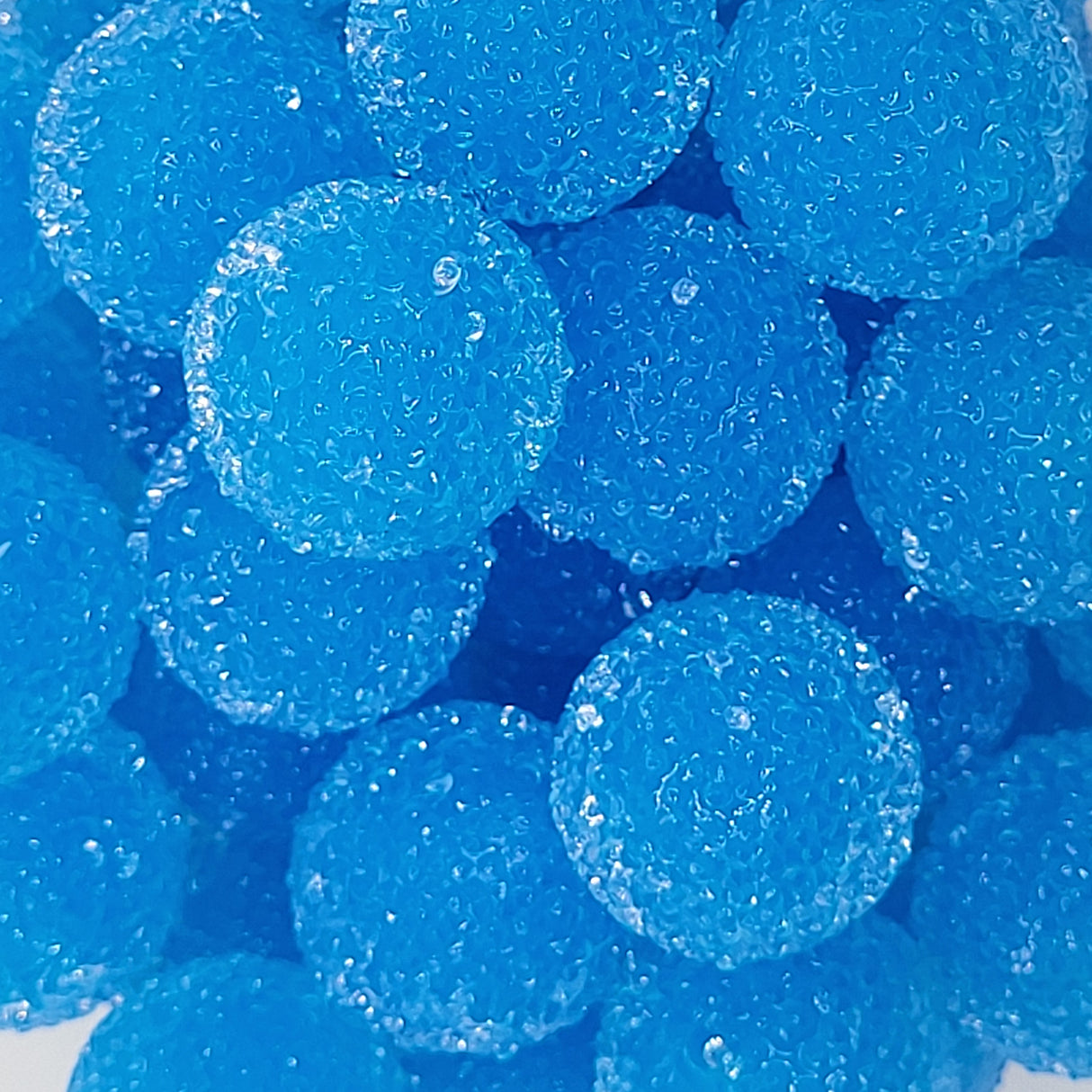 Blue Raspberry Splash Gumdrop 20mm Sugar ACRYLIC Beads