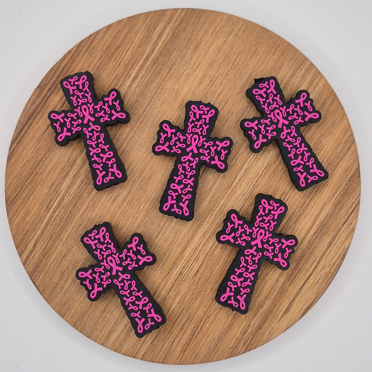 Pink Ribbon Cross - Focal