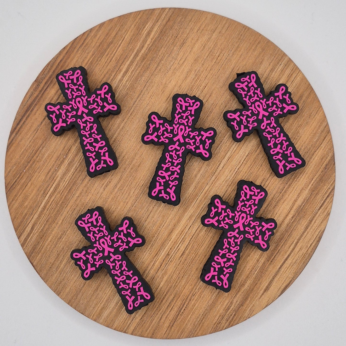 Pink Ribbon Cross - Focal