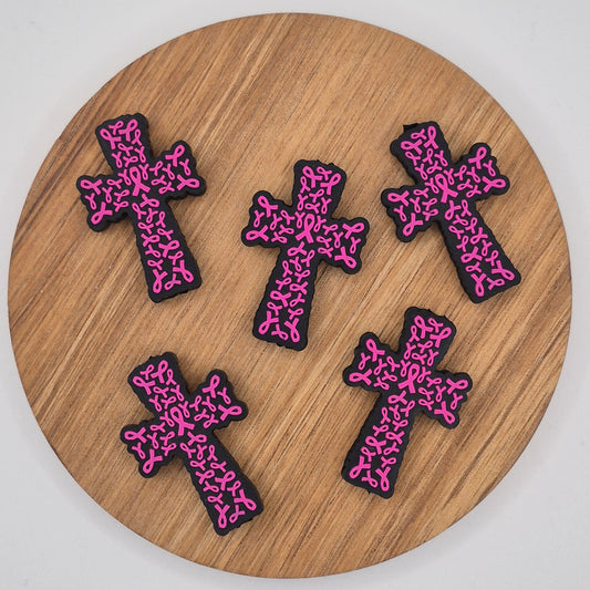 Pink Ribbon Cross - Focal