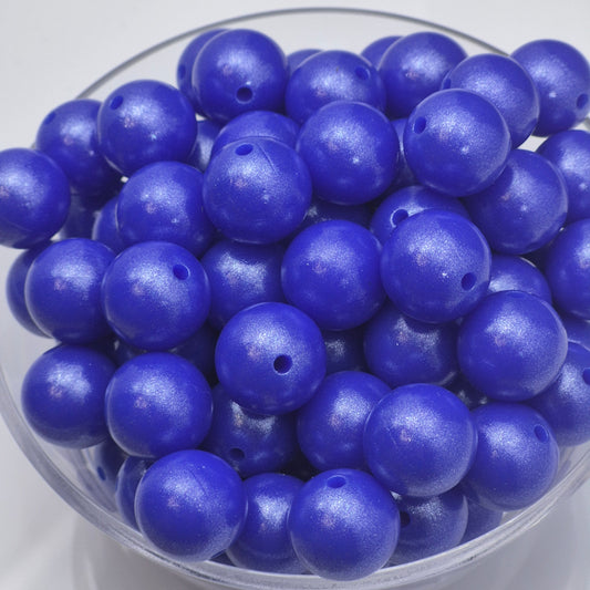 Deep Sea Glimmer Opal 15mm Silicone Beads
