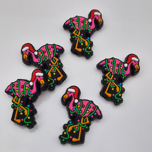Christmas Lights Flamingo- Focal