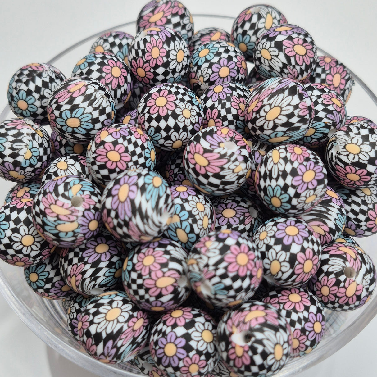 Check Out My Blooms 15mm Silicone Bead