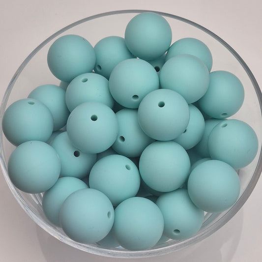 Ice Crystals 19mm Solid Silicone Bead