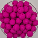 Wild Berry Honeycomb 15mm Silicone Bead