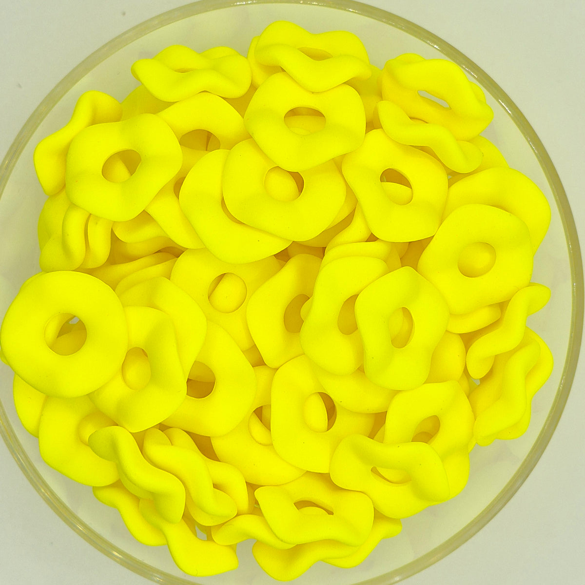 Matte Neon Large Wave Acrylic Spacers 20mm