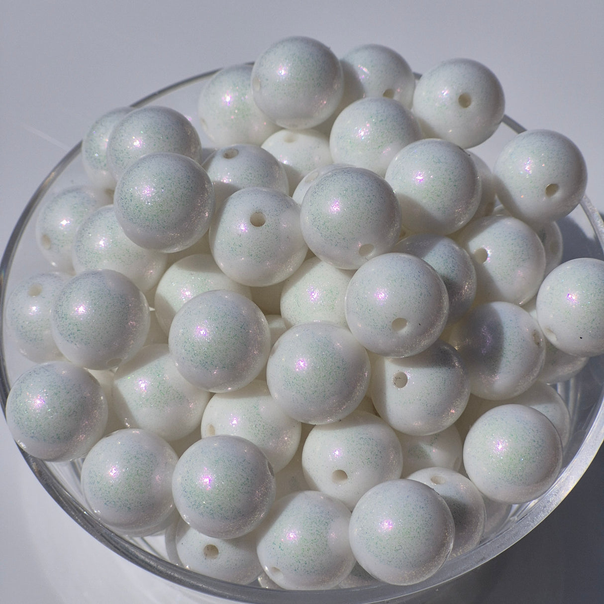 Pearl Glitz Chameleon 15mm Silicone Beads