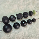 Matcha Lentil 12mm*7mm Solid Silicone Beads