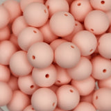 Baby Pink 15mm Solid Silicone Beads