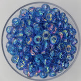 Mermaid Mist Blue Opal - 12mm Acrylic Faceted Abacus