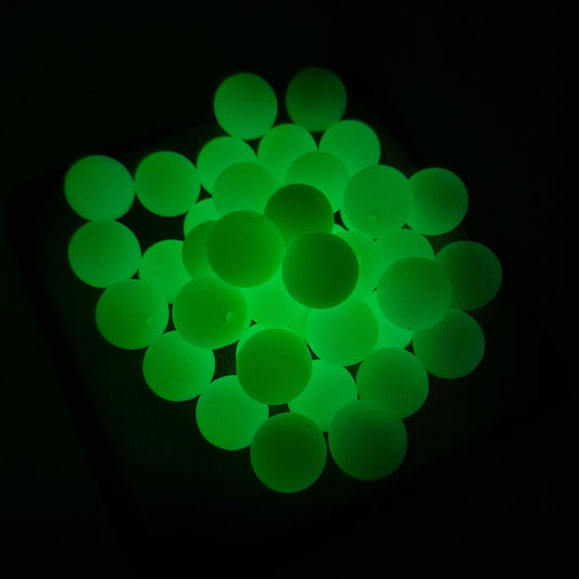 Zesty Radiance 12mm Glow Silicone Beads