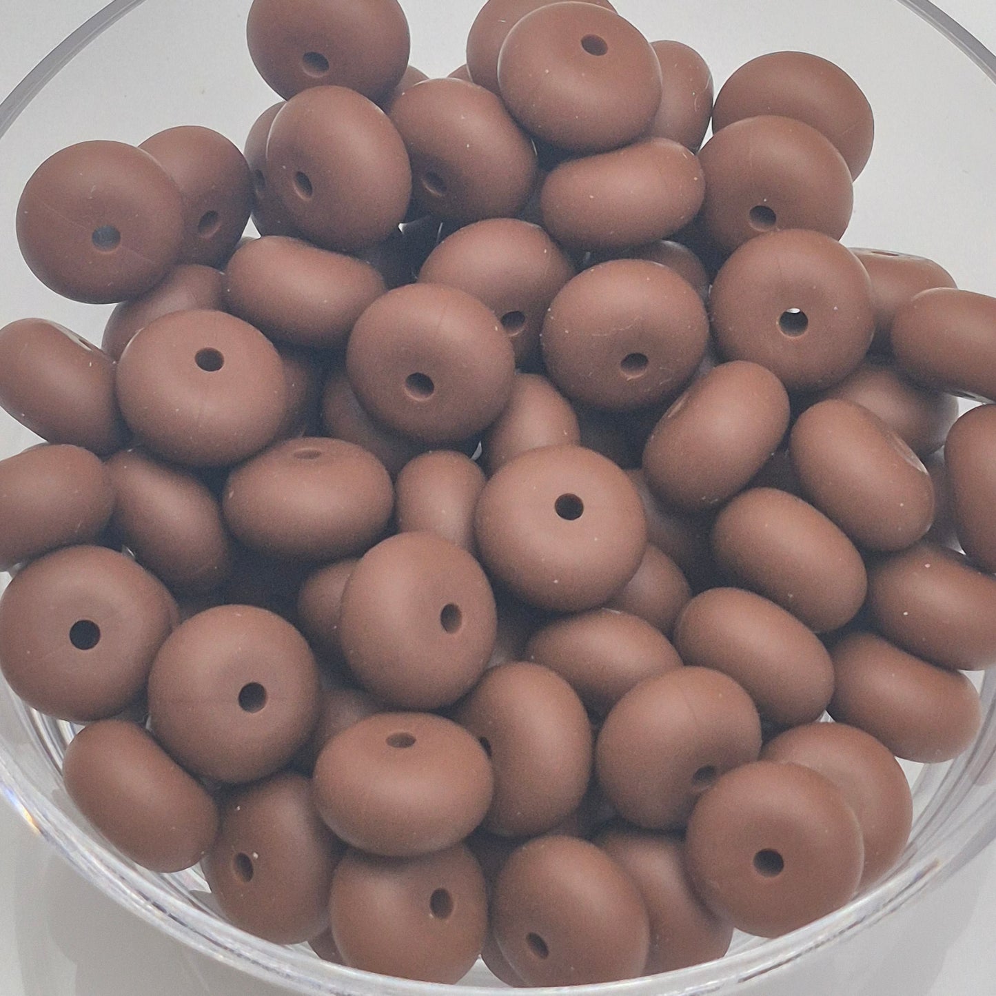 Brownie Batter Abacus Bead 14mm*8mm