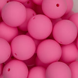 Pink 19mm Silicone Beads