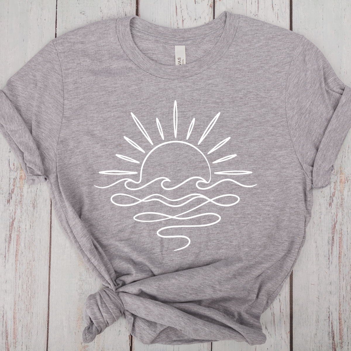 Line Drawing Sunset - DTF Transfer Print