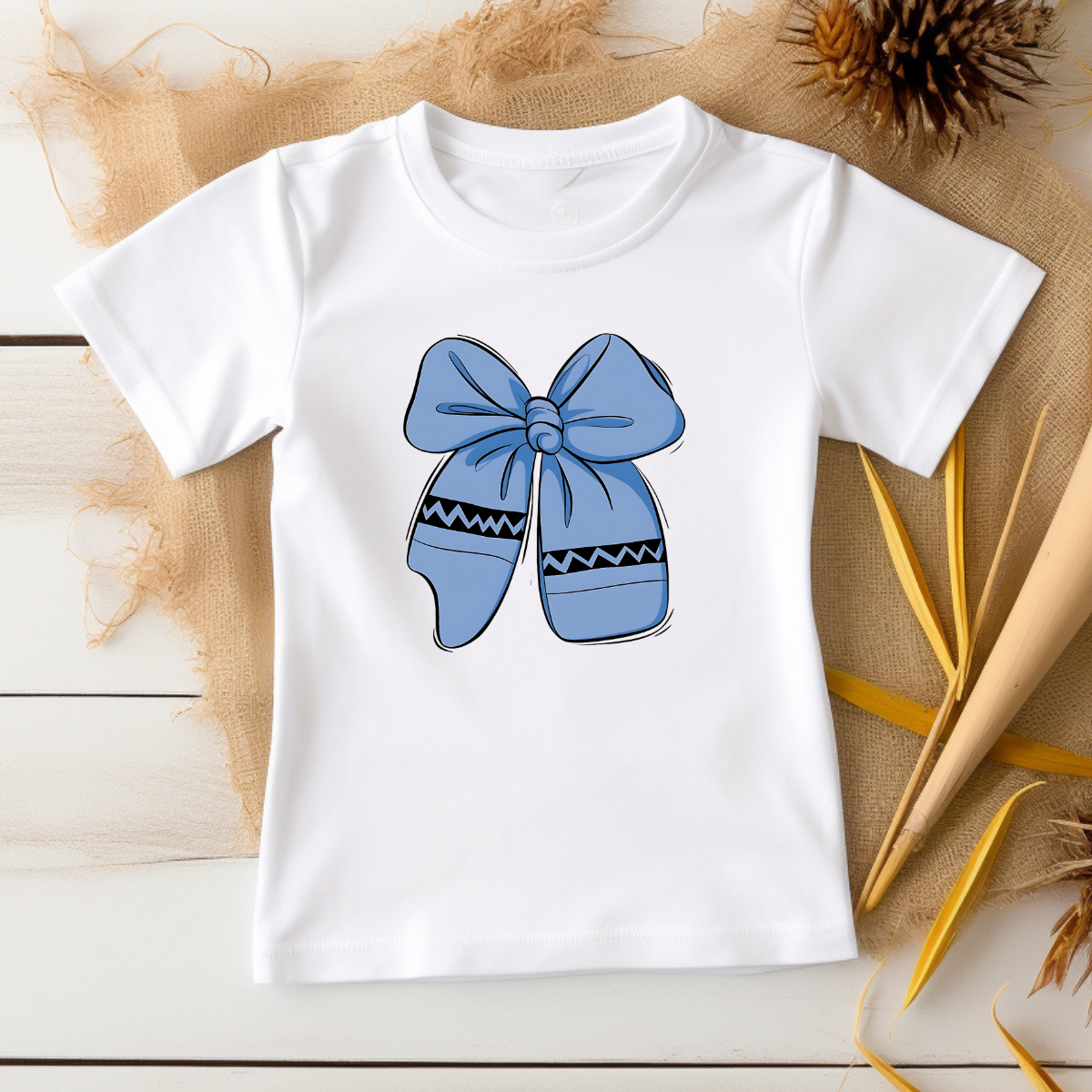 Crayon Bow - DTF Transfer Print